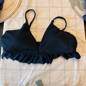 Chelsea & Violet Black Girls' Bikini Top